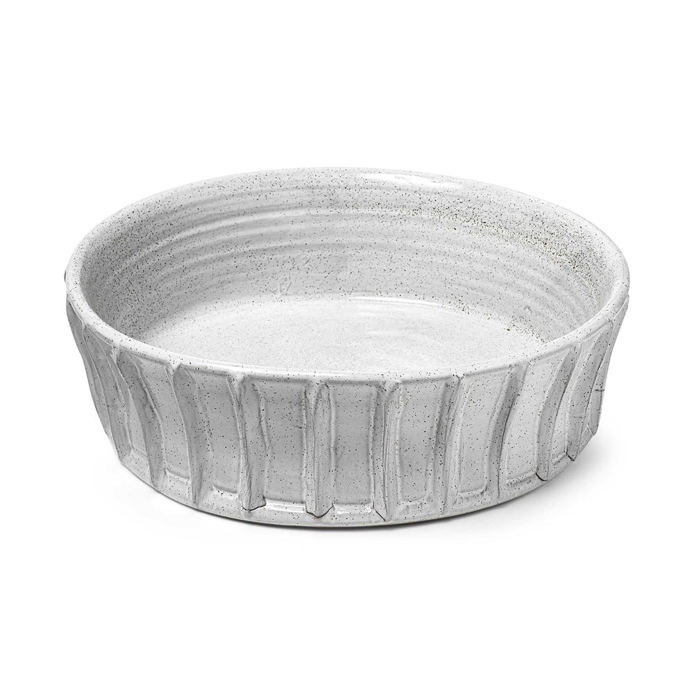 Large White Ceramic Bowl - Homeroots