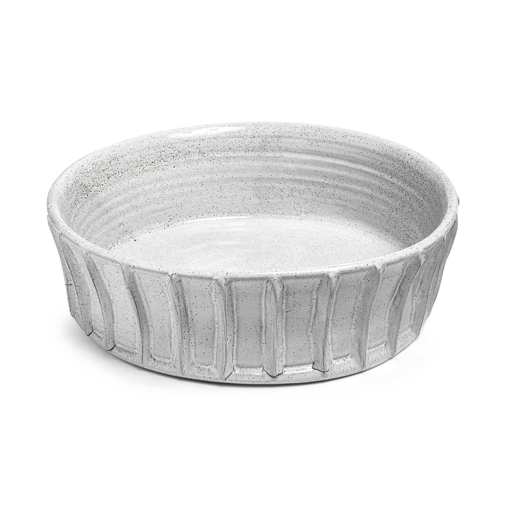 Large White Ceramic Bowl - Homeroots - Flyclothing LLC