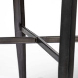 Black Upholstered Leather Dining Side Chair - Homeroots - Flyclothing LLC