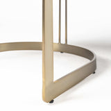 Black And Gold Upholstered Leather Open Back Dining Arm Chair - Homeroots - Flyclothing LLC