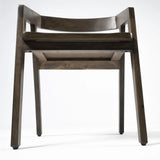 Set Of Two Brown Wood Open Back Arm Chairs - Homeroots - Flyclothing LLC