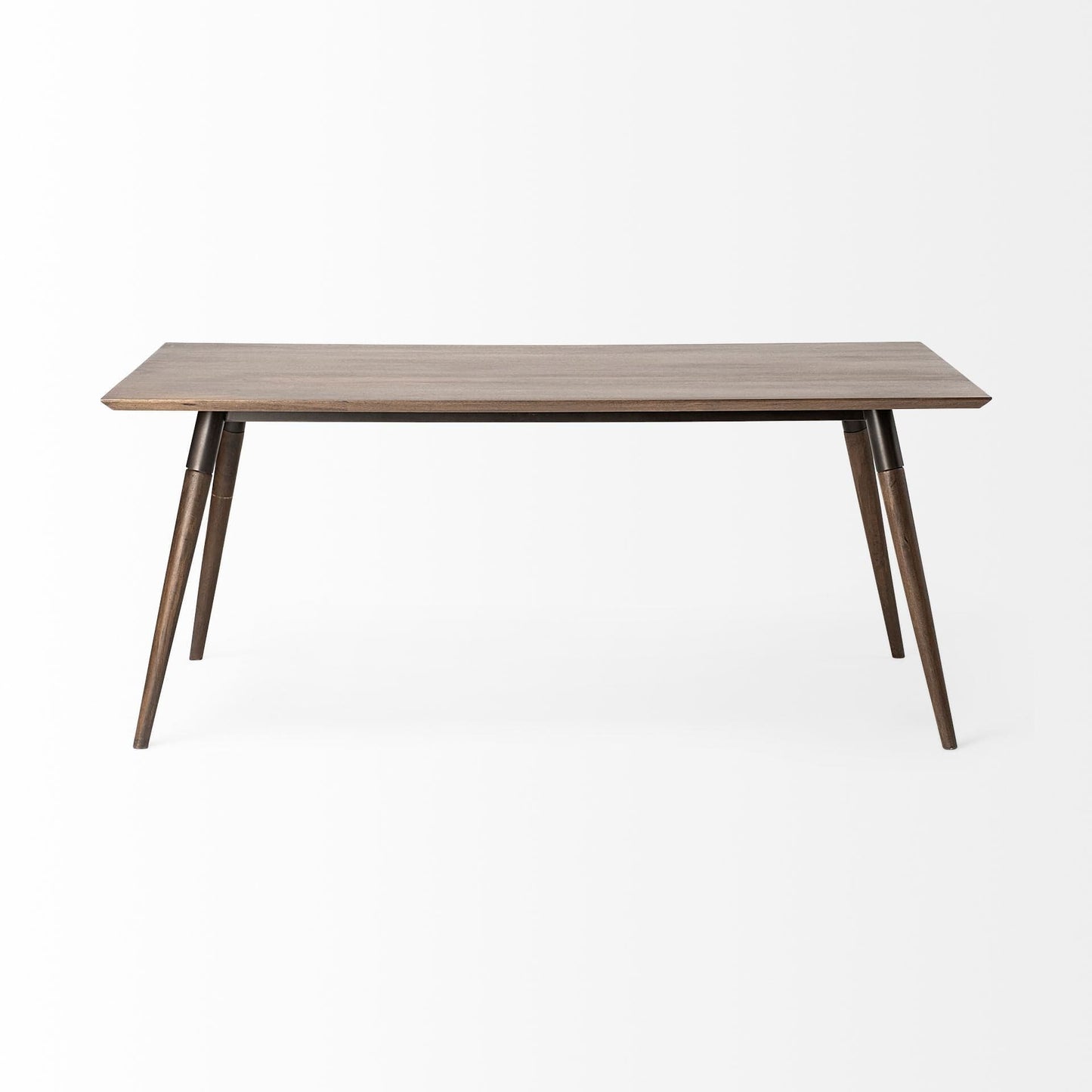 72" Dark Brown Solid Wood Dining Table - Homeroots - Flyclothing LLC