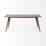 72" Dark Brown Solid Wood Dining Table - Homeroots - Flyclothing LLC