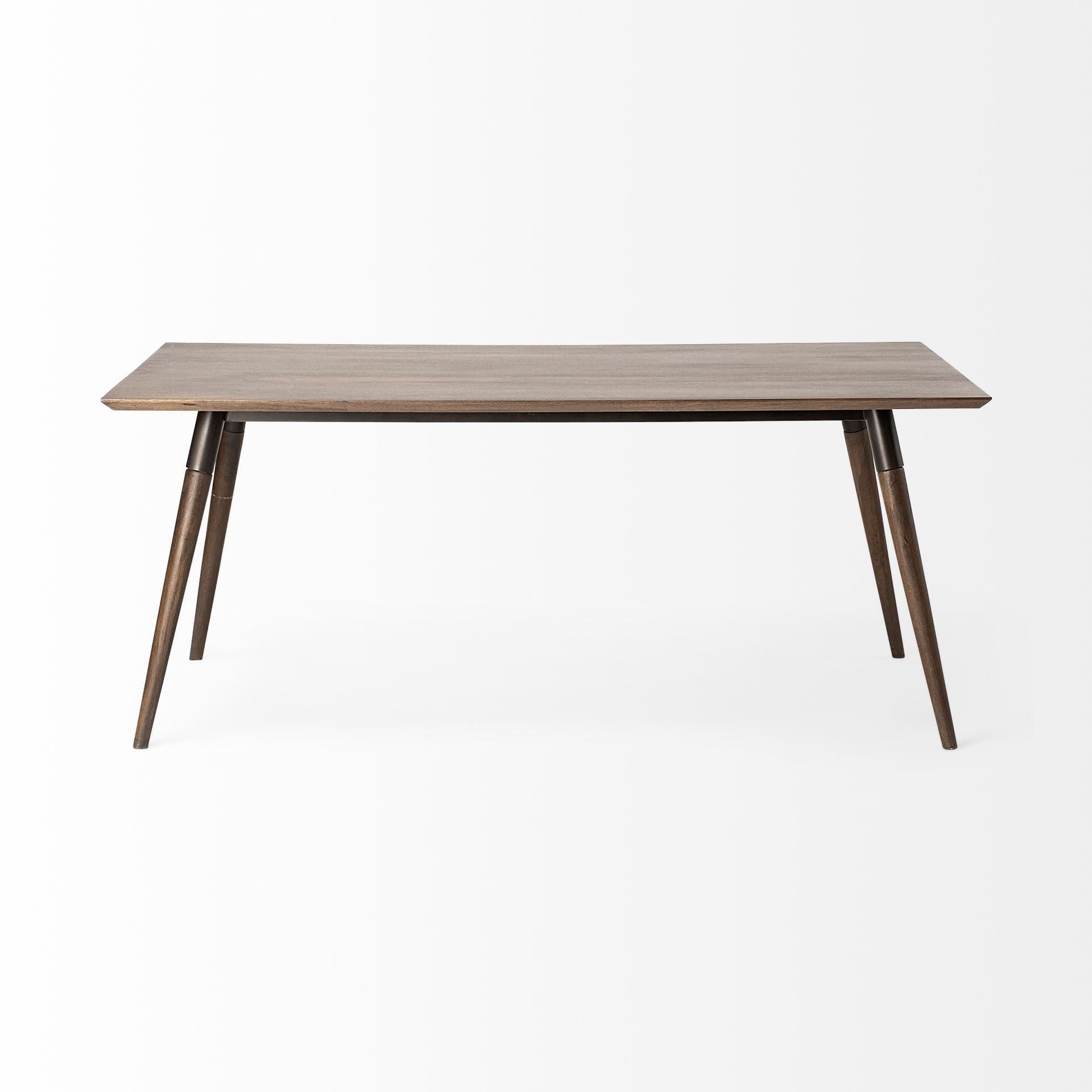 72" Dark Brown Solid Wood Dining Table - Homeroots - Flyclothing LLC