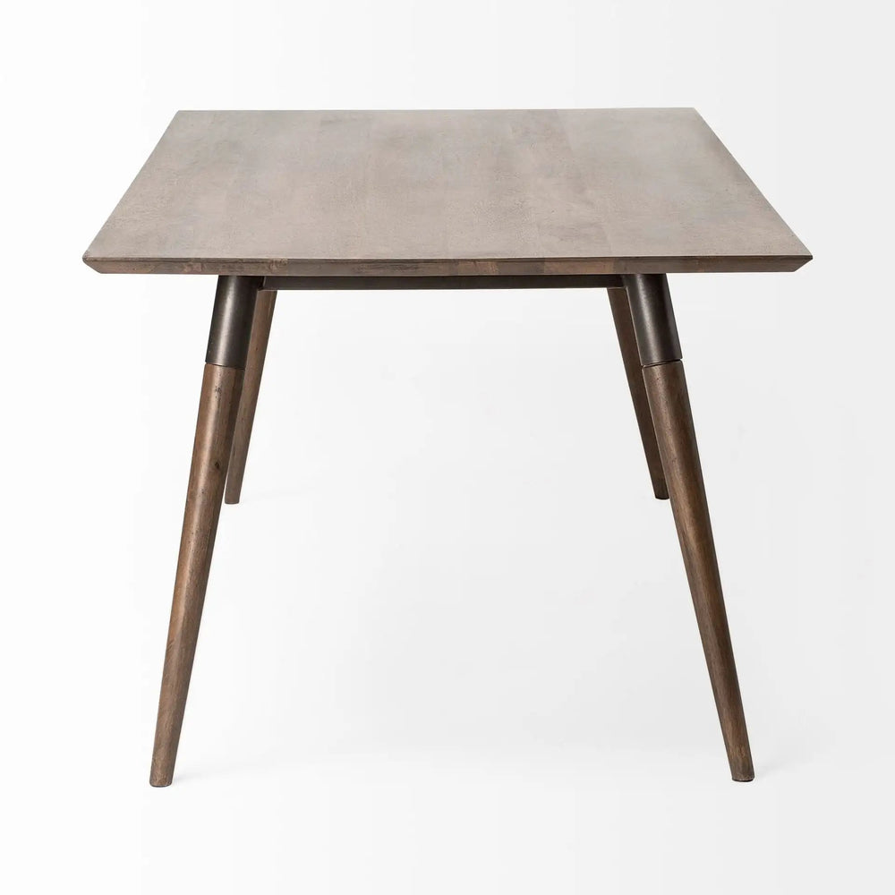 72" Dark Brown Solid Wood Dining Table - Homeroots - Flyclothing LLC