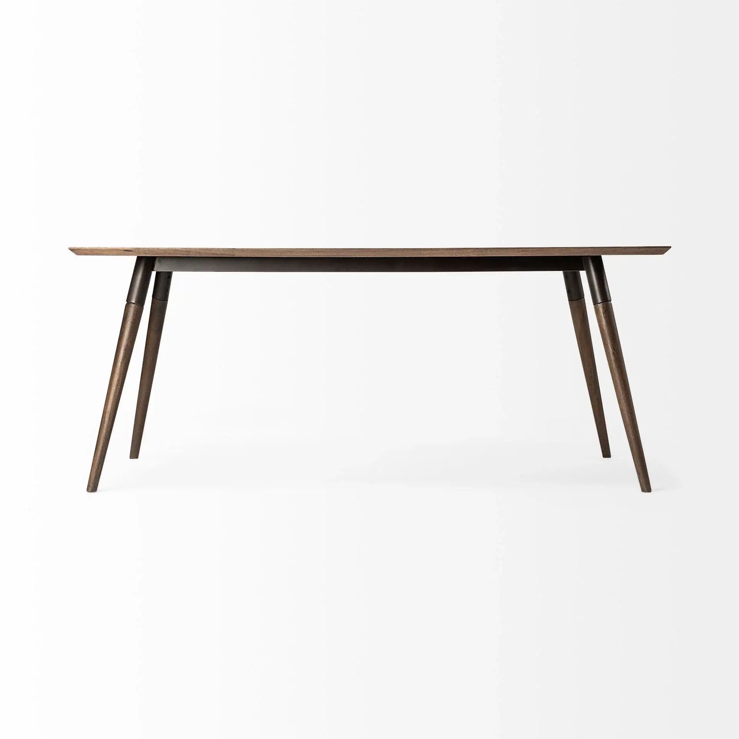 72" Dark Brown Solid Wood Dining Table - Homeroots - Flyclothing LLC