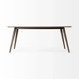 72" Dark Brown Solid Wood Dining Table - Homeroots - Flyclothing LLC