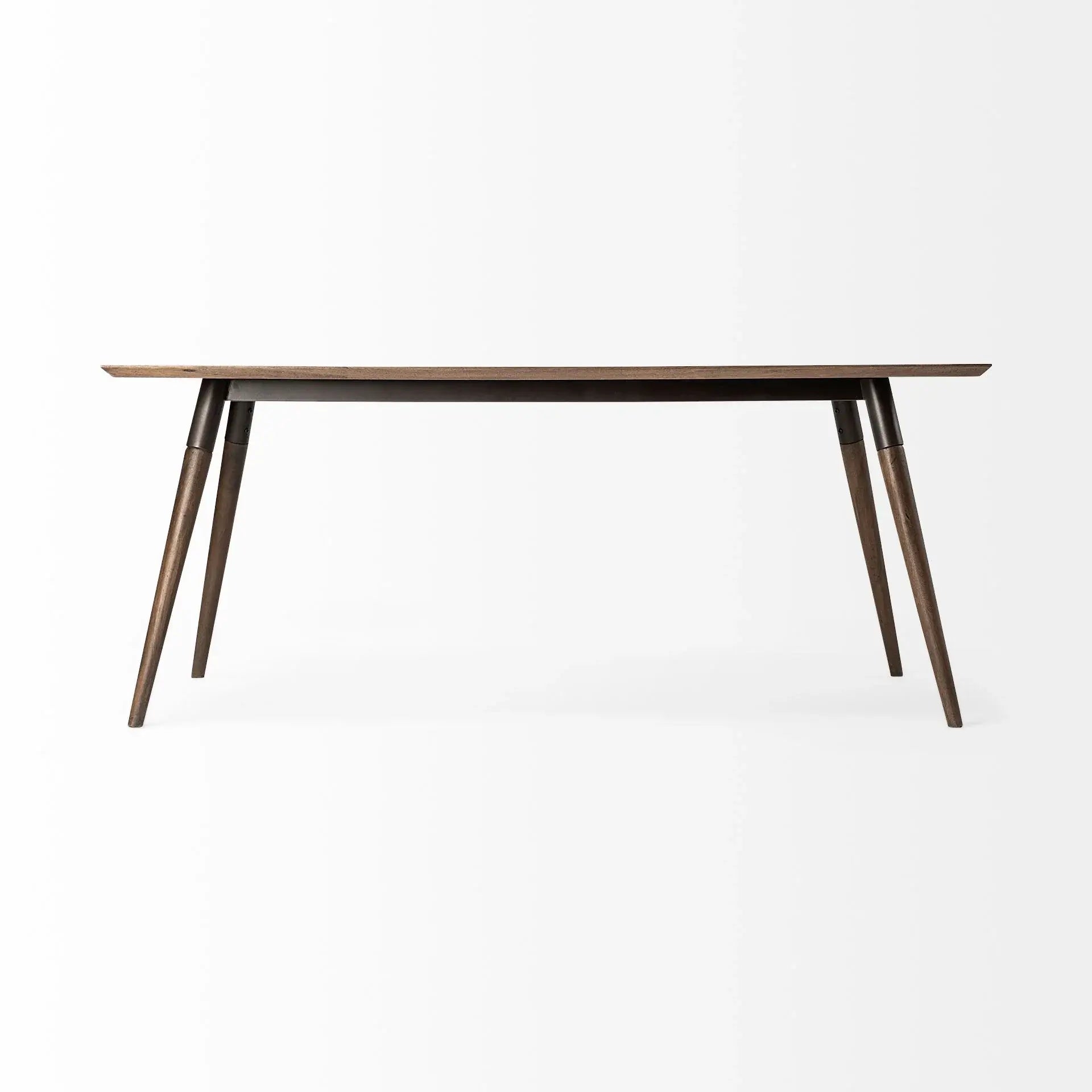 72" Dark Brown Solid Wood Dining Table - Homeroots - Flyclothing LLC