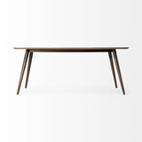 72" Dark Brown Solid Wood Dining Table - Homeroots - Flyclothing LLC