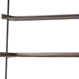 Two Toned Brown Wood Shelving Unit With 3 Shelves - Homeroots