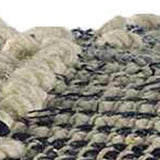 Blue Denim And Ivory Square Pouf With Cotton Stitched - Homeroots - Flyclothing LLC