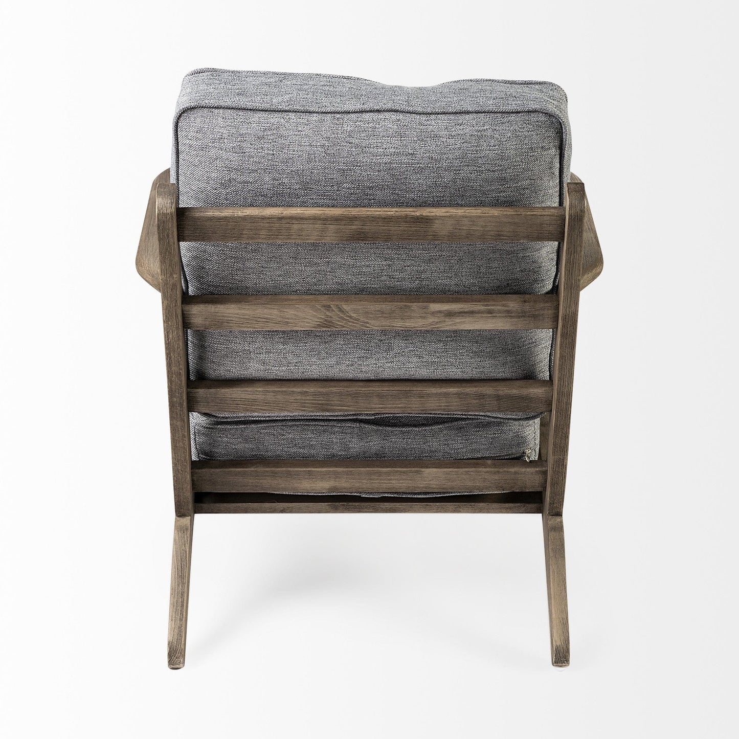 31" Gray And Brown Fabric Lounge Chair - Homeroots - Flyclothing LLC