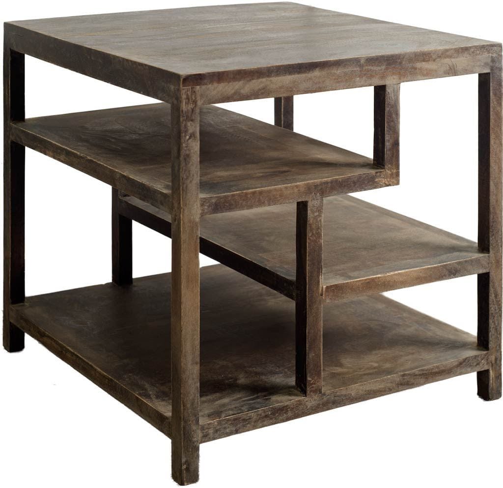 22" Brown Solid Wood Square End Table - Homeroots - Flyclothing LLC
