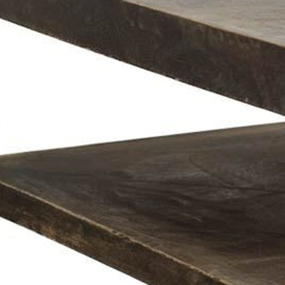 22" Brown Solid Wood Square End Table - Homeroots