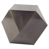 19" Black Iron Square End Table - Homeroots