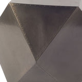 19" Black Iron Square End Table - Homeroots