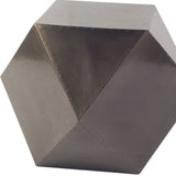 19" Black Iron Square End Table - Homeroots
