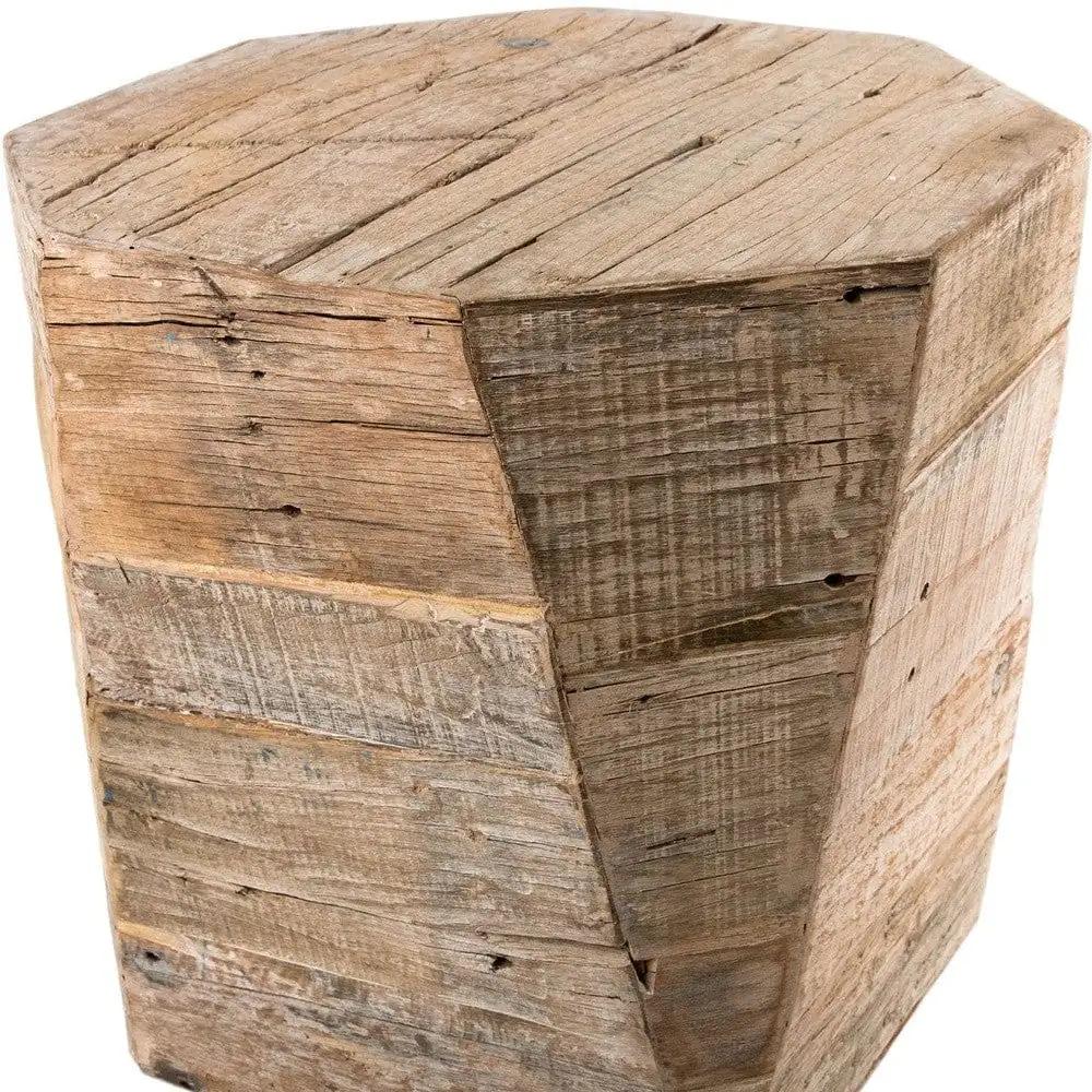 20" Brown Solid Wood End Table - Homeroots - Flyclothing LLC