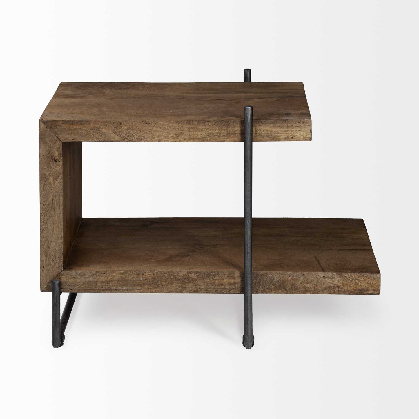 22" Brown Solid Wood Square End Table - Homeroots - Flyclothing LLC
