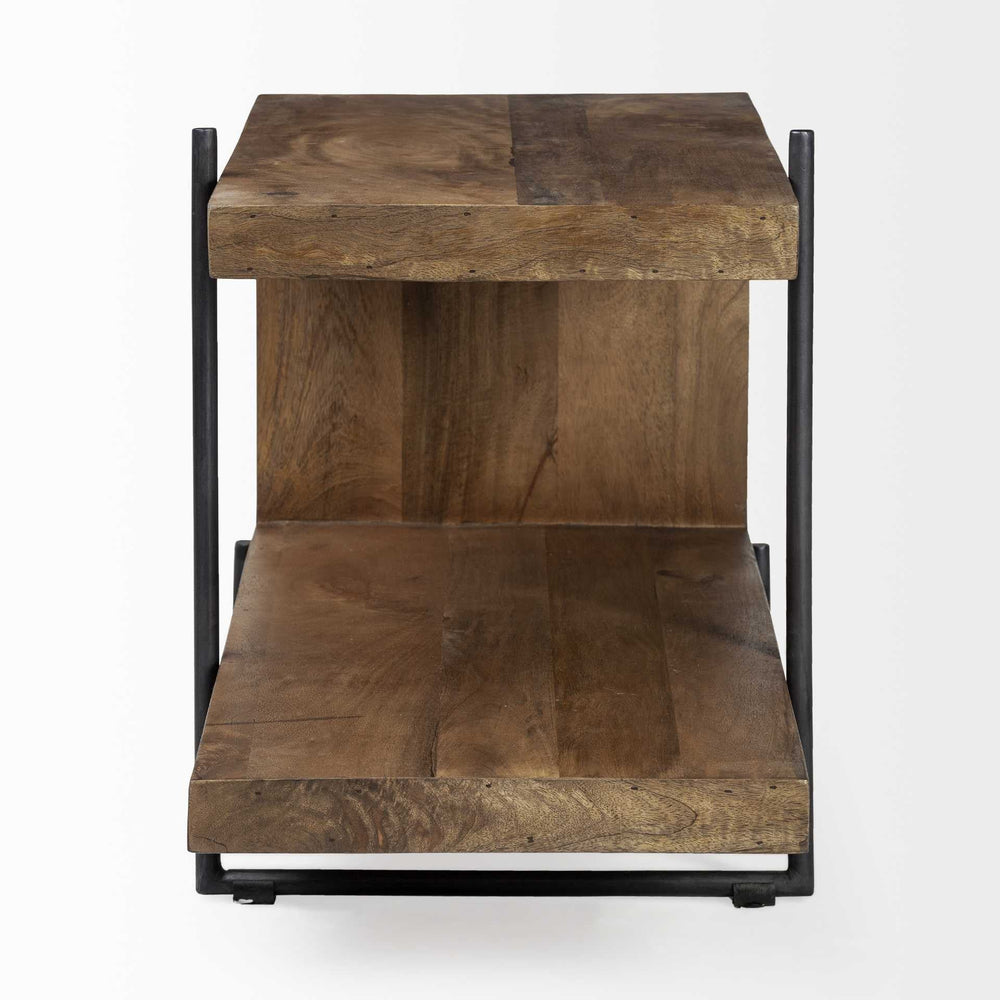 22" Brown Solid Wood Square End Table - Homeroots - Flyclothing LLC