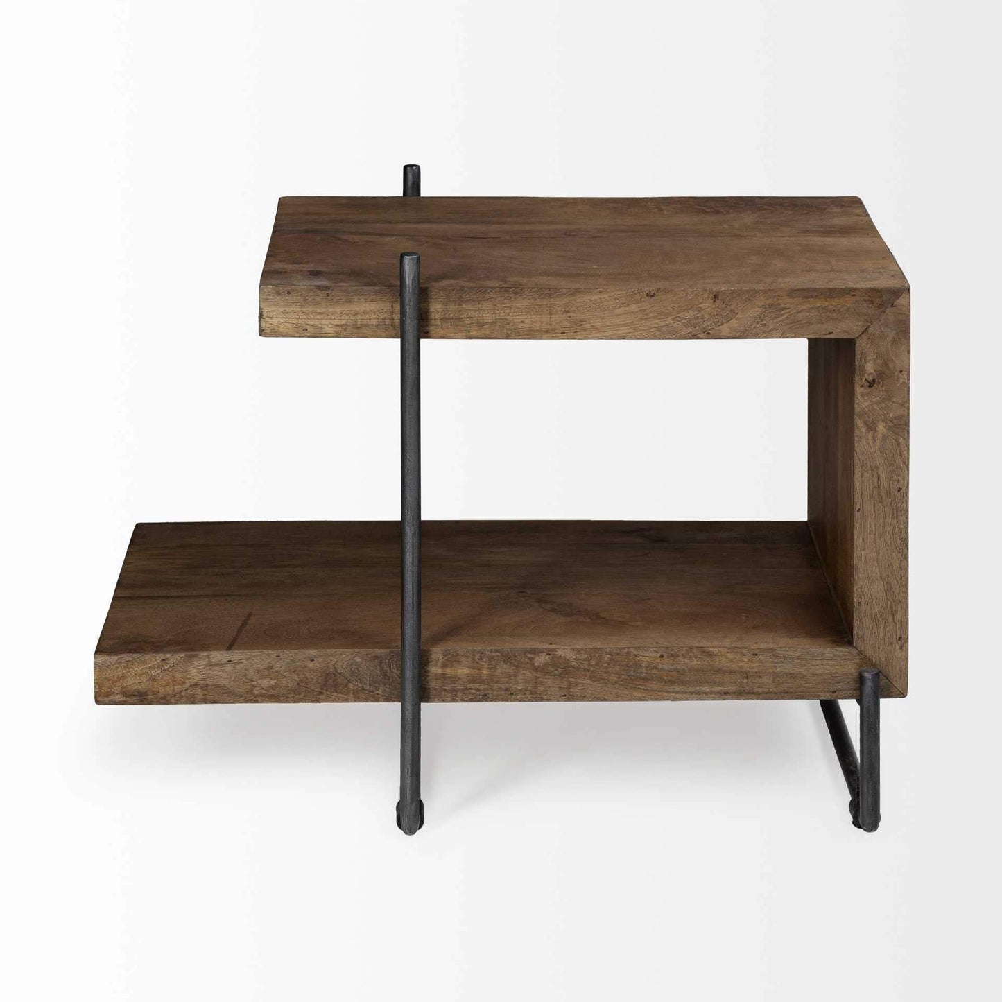 22" Brown Solid Wood Square End Table - Homeroots - Flyclothing LLC