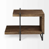22" Brown Solid Wood Square End Table - Homeroots - Flyclothing LLC