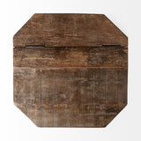 21" Brown Solid Wood End Table - Homeroots