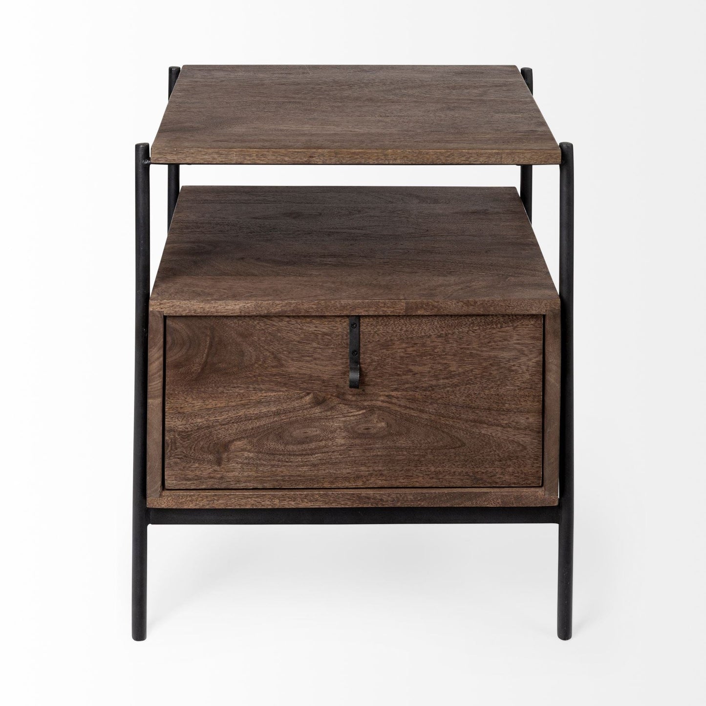 24" Brown Solid Wood Square End Table - Homeroots - Flyclothing LLC