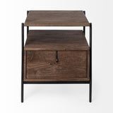 24" Brown Solid Wood Square End Table - Homeroots - Flyclothing LLC