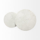 21" Black And White Marble Round End Table - Homeroots - Flyclothing LLC