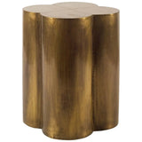 22" Brass And Antique Brass Brass End Table - Homeroots - Flyclothing LLC