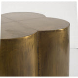 22" Brass And Antique Brass Brass End Table - Homeroots - Flyclothing LLC
