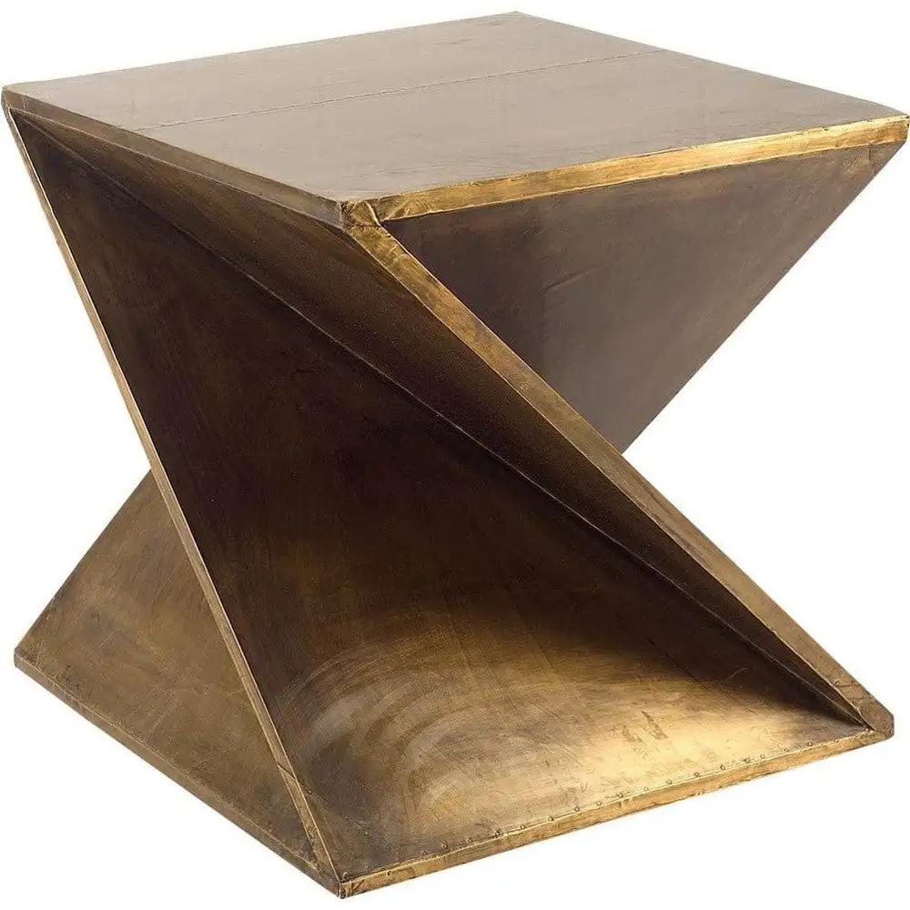 21" Brass End Table - Homeroots