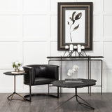 24" Slate Gray And Black Stone End Table - Homeroots - Flyclothing LLC