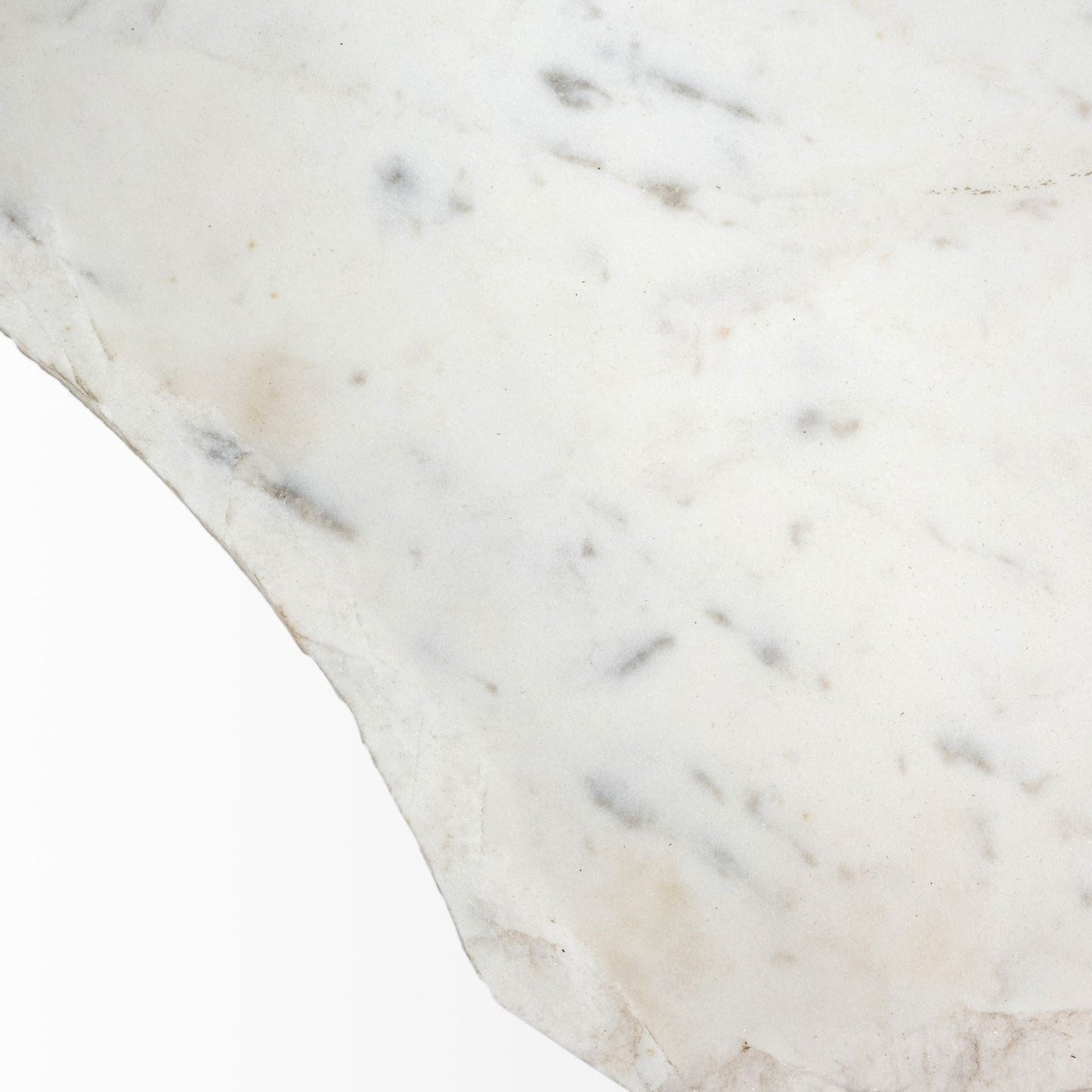 23" Gold And White Marble End Table - Homeroots - Flyclothing LLC