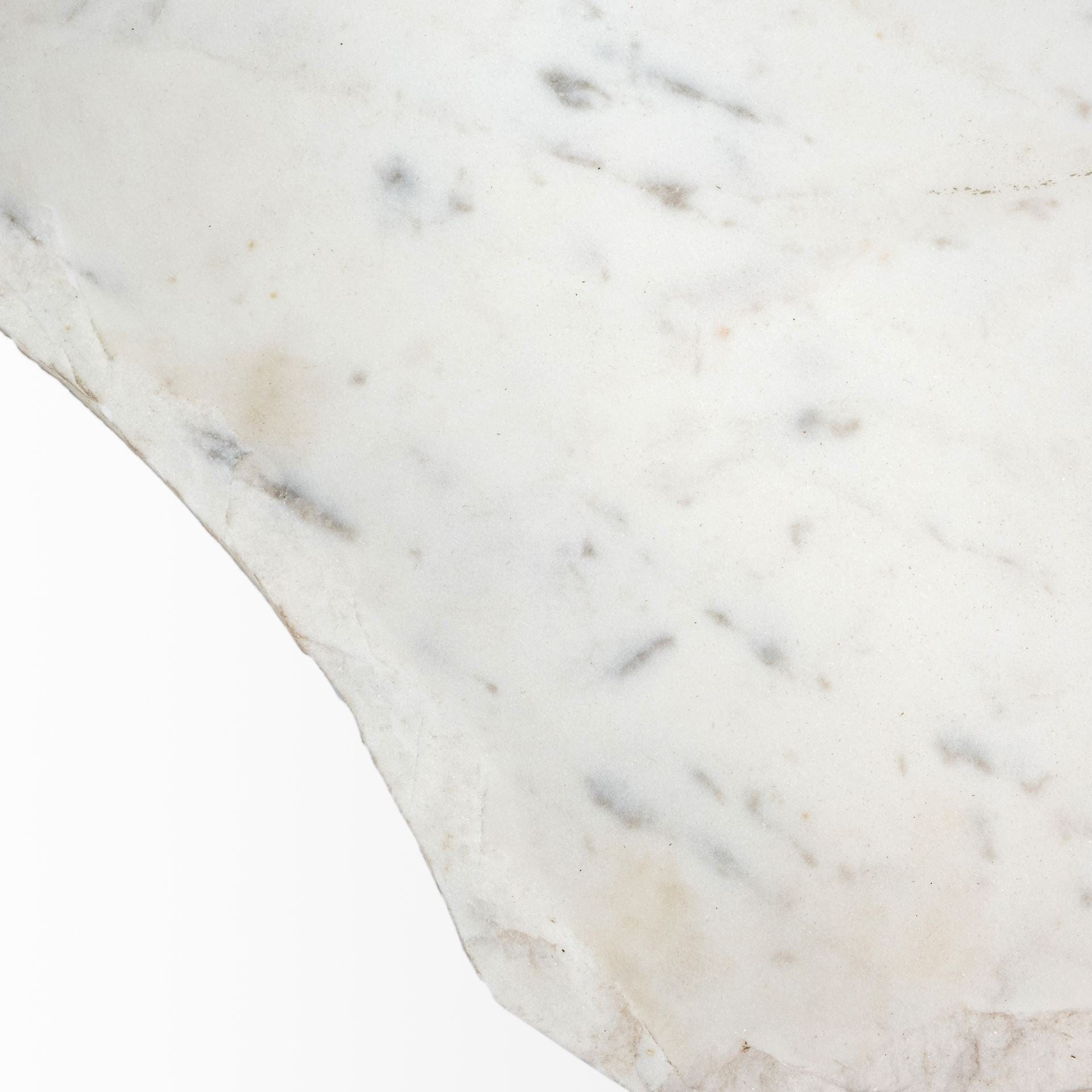 23" Gold And White Marble End Table - Homeroots - Flyclothing LLC