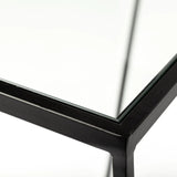 10" Clear Glass Frame Console Table - Homeroots - Flyclothing LLC