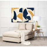 17" Gold Metal Round End Table - Homeroots - Flyclothing LLC