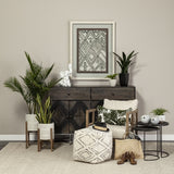 Set of Two 20" Black Round End Table - Homeroots - Flyclothing LLC