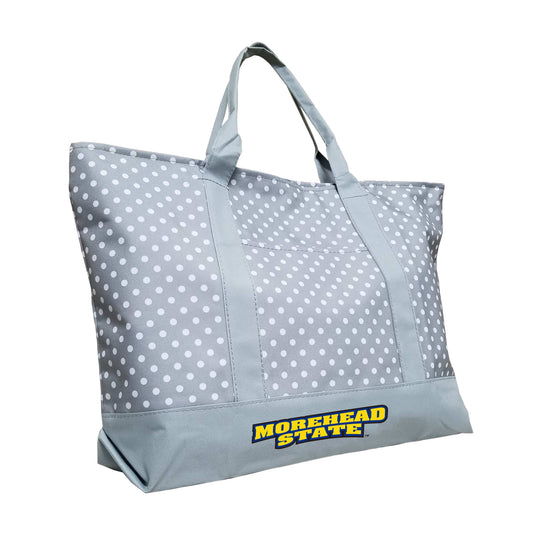 Morehead State Gray Dot Tote f/ Primary Wdmk - Logo Brands - Flyclothing LLC