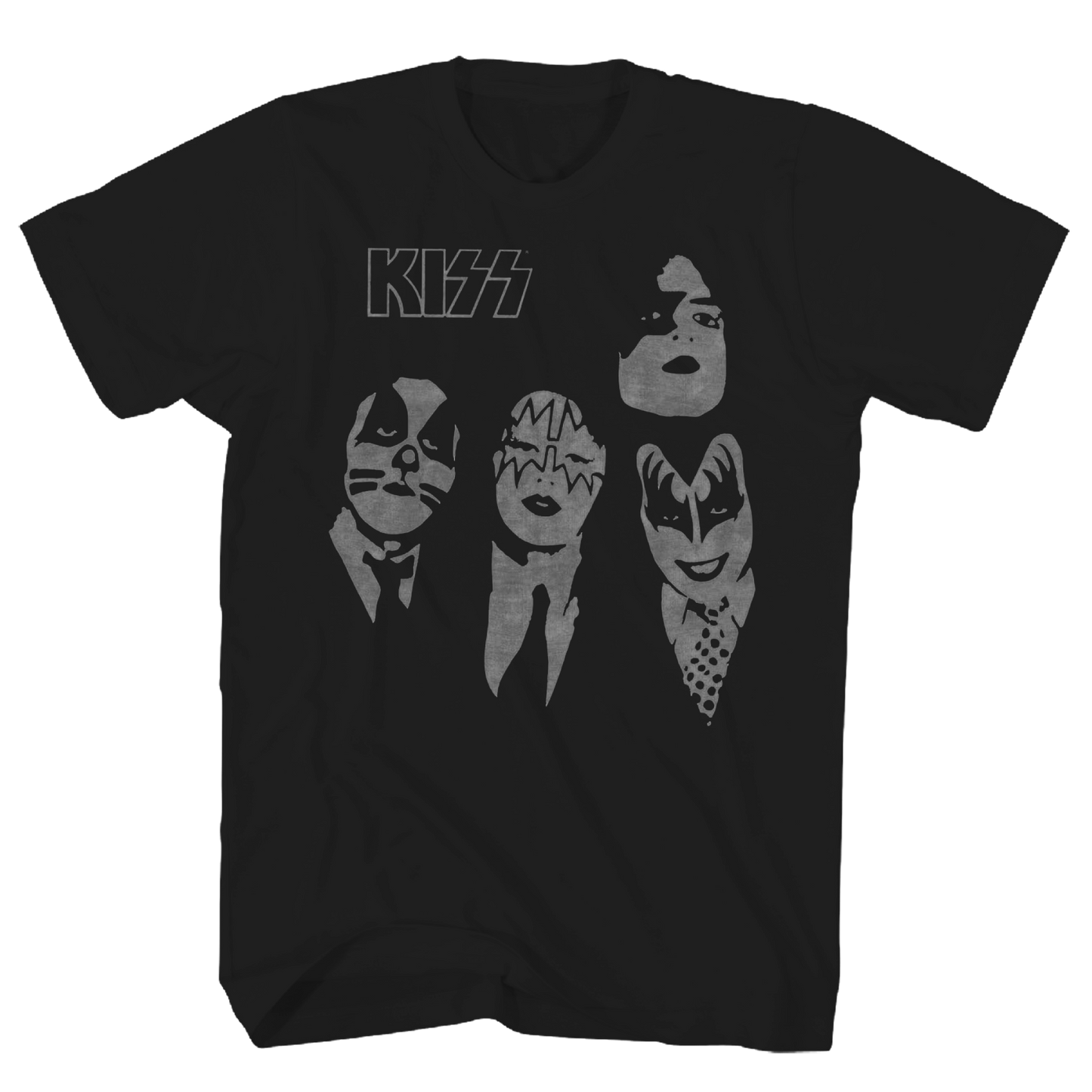 KISS DRESSED TO KILL FACES BLACK TEE