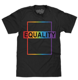 Equality Rainbow T-Shirt - Black