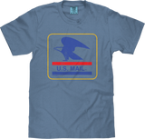 Tee Luv x Comfort Colors USPS U.S. Mail Eagle T-Shirt - Blue Jean