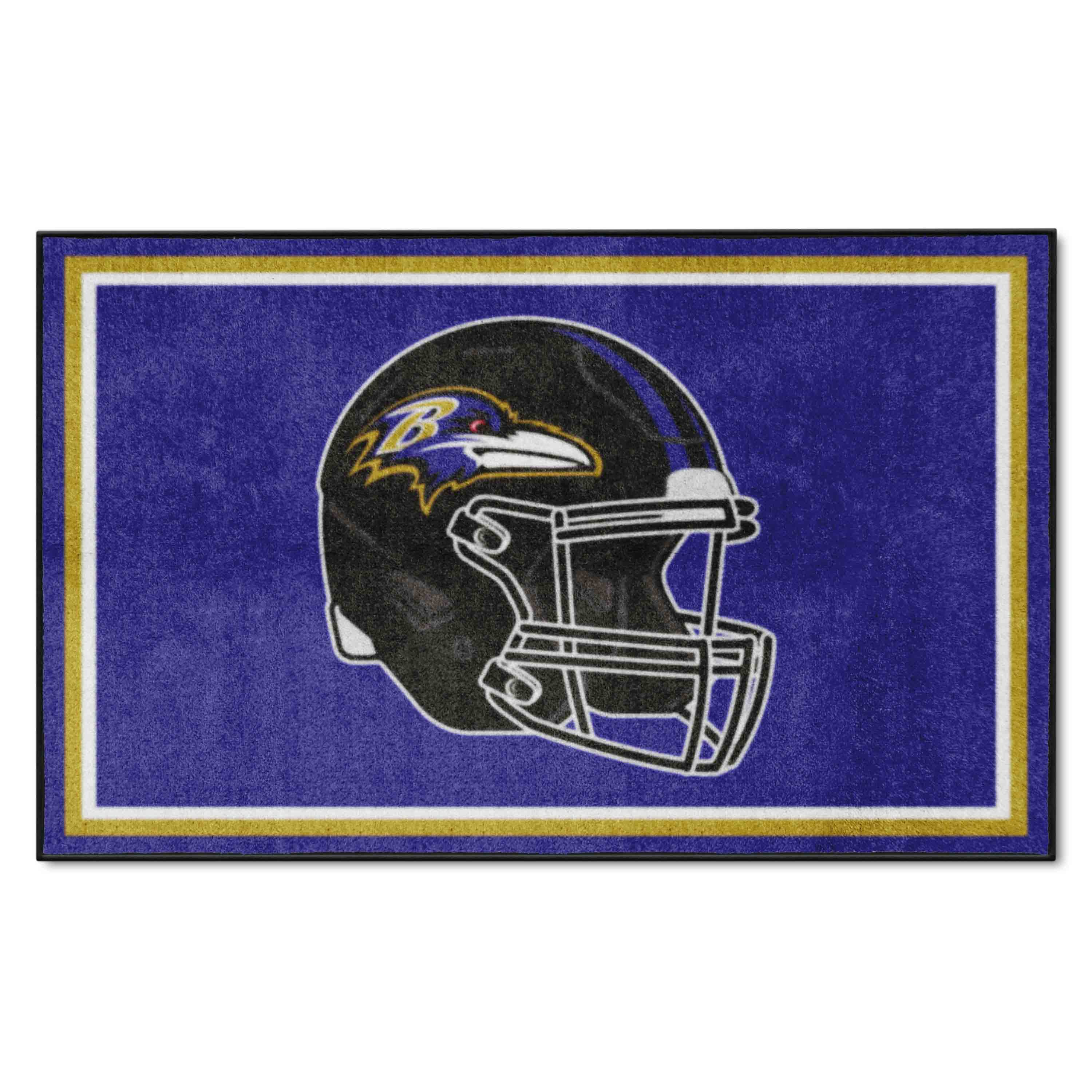 Baltimore Ravens 4ft. x 6ft. Plush Area Rug - Baltimore Ravens