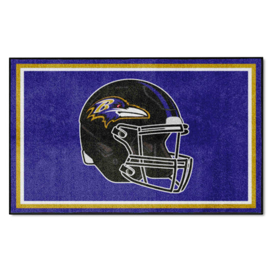 Baltimore Ravens 4ft. x 6ft. Plush Area Rug - Baltimore Ravens