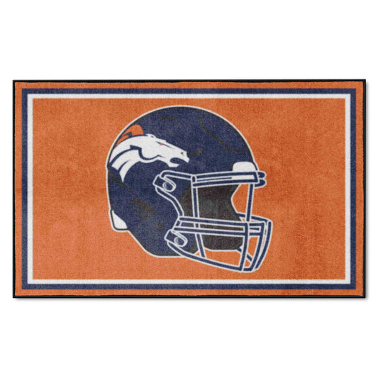 Denver Broncos 4ft. x 6ft. Plush Area Rug - Denver Broncos