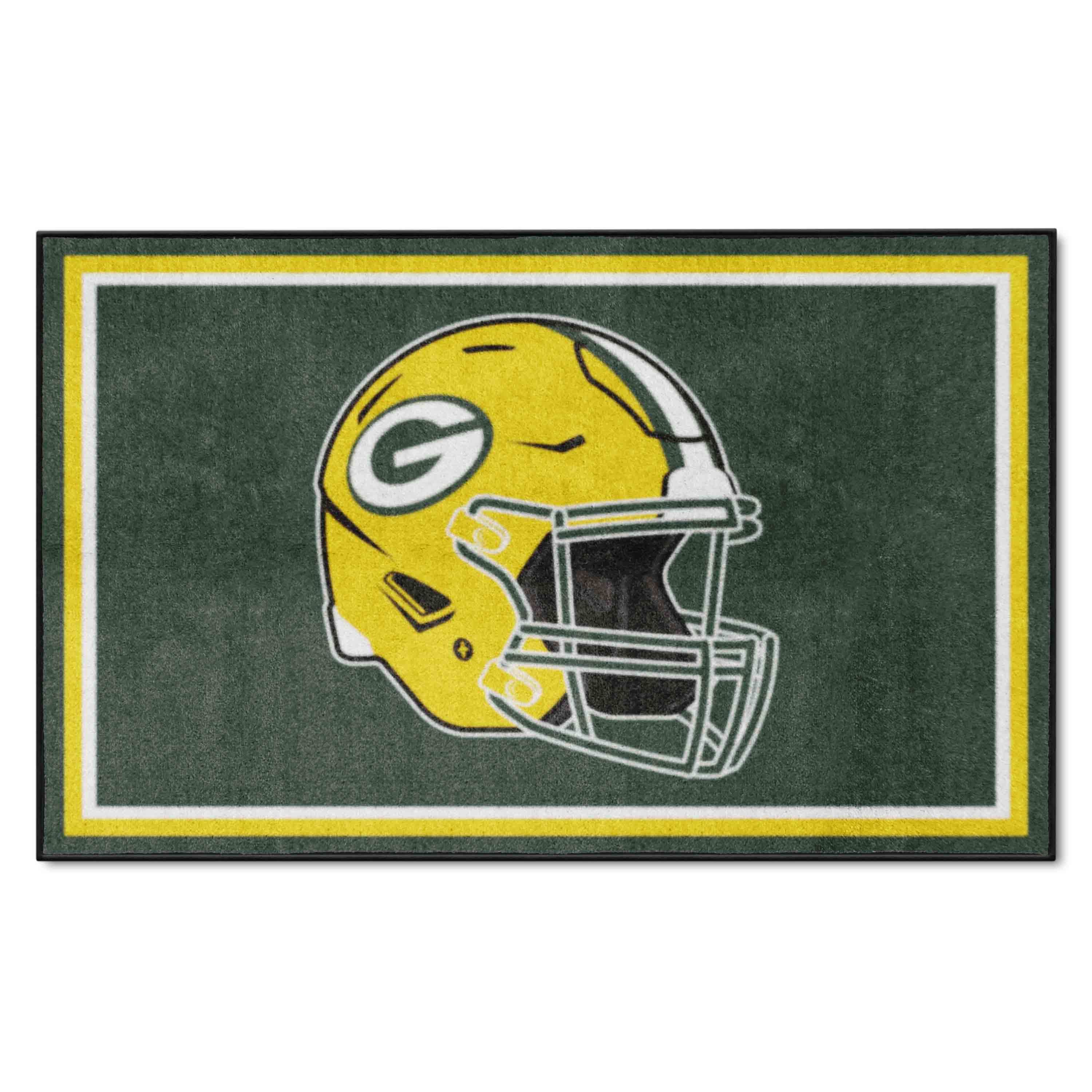 Green Bay Packers 4ft. x 6ft. Plush Area Rug - Green Bay Packers
