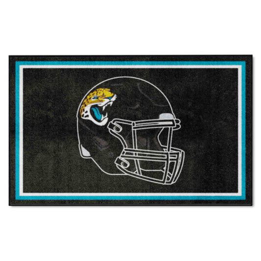 Jacksonville Jaguars 4ft. x 6ft. Plush Area Rug - Jacksonville Jaguars