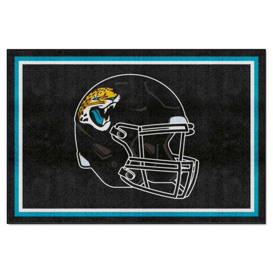 Jacksonville Jaguars 5ft. x 8 ft. Plush Area Rug - Jacksonville Jaguars