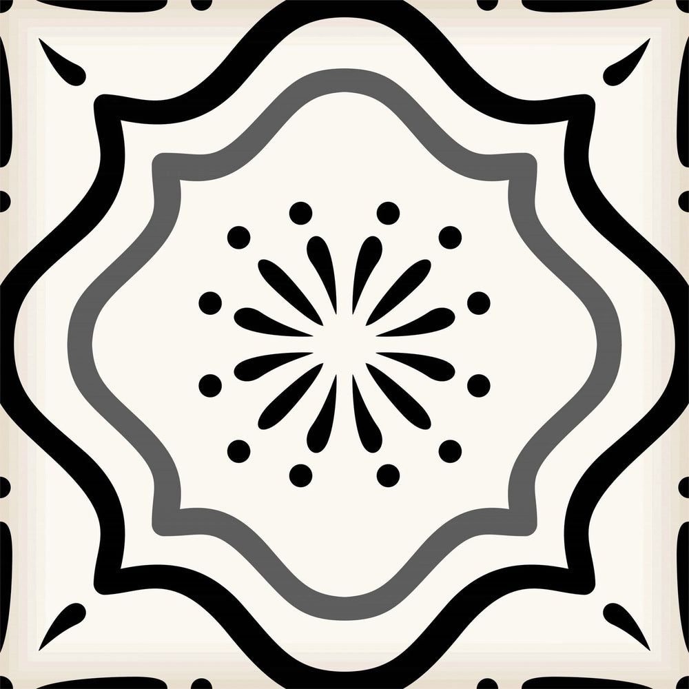 4" X 4" Black And White Mosaic Peel And Stick Removable Tiles - Homeroots - Flyclothing LLC